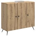 vidaXL Servírovacia skriňa Dub artisan 89 x 34,5 x 80 cm