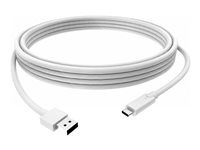 Kábel USB - USB typ A (M) do USB-C (M) - USB 3.0 - 3 A - 1 m - biela