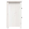 vidaXL Nočné stolíky 2 ks biele 40x35x61,5 cm masívne borovicové drevo