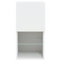 vidaXL TV skrinky s LED svetlami 2 ks biele 30,5x30x60 cm