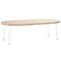 vidaXL vlásenkové nohy pre konzolové stolíky 4 ks, biele 72 cm, masívna oceľ