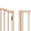 vidaXL Brána pre psa s dverami skladacia 9 panely 450cm topoľové drevo