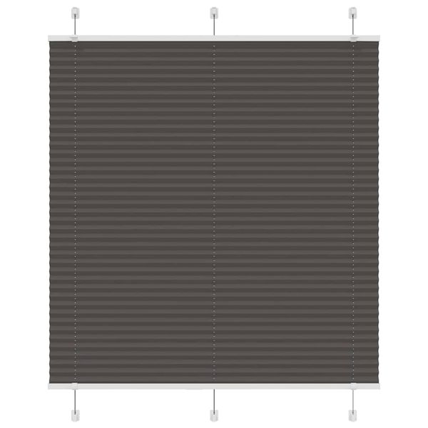 vidaXL plisovaná roleta čierna 120x100 cm Šírka látky 119,4 cm