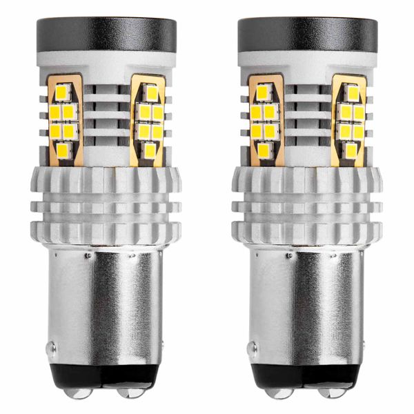 LED žiarovky CANBUS 3020 24SMD 1157 BAY15D P21/5W biela 12V/24V AMiO-02798