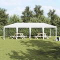 vidaXL Párty stan Biela 800 x 400 x 266 cm Polyetylén a oceľ