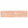 vidaXL Stolová doska svetlohnedá 160x40x(2-4)cm ošetrený masív hrany