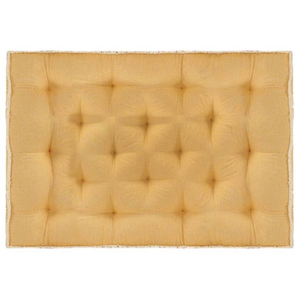 vidaXL Podložka na paletovú sedačku, žltá 120x80x10 cm