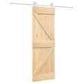 vidaXL Posuvné dvere Prírodná a biela 70 x 210 cm