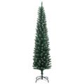 vidaXL Umelý úzky vianočný stromček s 300 LED 180 cm