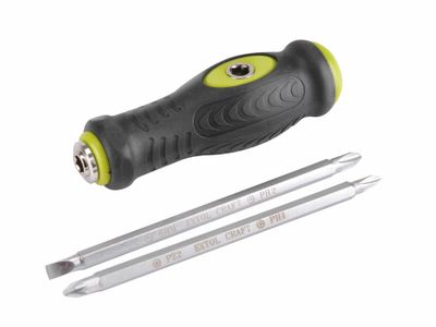 Šroubovák s T-rukojetí a 2 oboustrannými 1/4" hroty, délka hrotů 130mm EXTOL-CRAFT