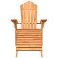 vidaXL Záhradná stolička Adirondack s podnožkou masívne teakové drevo