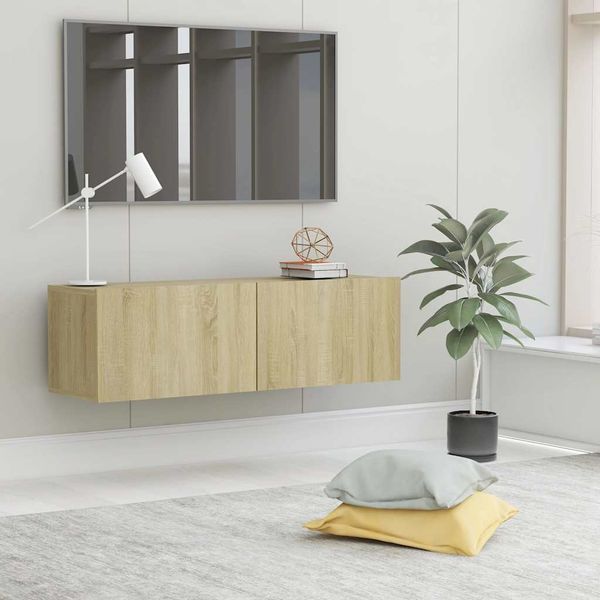 vidaXL TV skrinka, dub sonoma 100x30x30 cm, kompozitné drevo