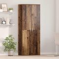 vidaXL Highboard 70 x 33.5 x 180 cm Kompozitné drevo Staré drevo