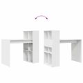 vidaXL Stôl Biela Kompozitné drevo 108 x 55 x 103.5 cm