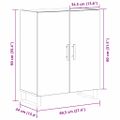 vidaXL Servírovacia skriňa Čierny dub 69,5 x 34 x 90 cm