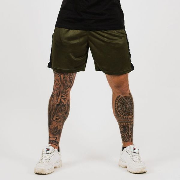 Šortky Vertical Military Green - GymBeam, veľkosť S
