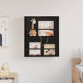 vidaXL Regál na časopisy Čierny dub 60 x 12 x 70 cm Kompozitné drevo