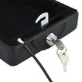 vidaXL Trezor do auta so zámkom Čierna 22 x 16 x 7 cm Oceľ