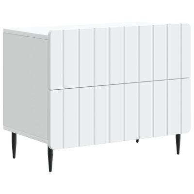 vidaXL Nočný stolík Biela 62 x 34,5 x 49,5 cm Kompozitné drevo