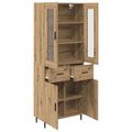 vidaXL Highboard 2 ks Remeselný dub 69,5 x 34 x 180 cm