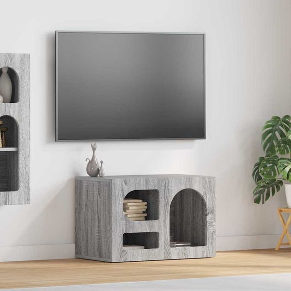 vidaXL TV skrinka ELST 60 x 35 x 40 cm Sivý Sonoma Kompozitné drevo