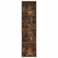 vidaXL Knižnica dymový dub 40x24x109 cm kompozitné drevo
