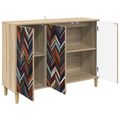 vidaXL Servírovacia skriňa OMMEN Sonoma 102 x 33 x 75 cm