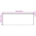 vidaXL Čipková záclona Biela 280 x 750 cm Polyester