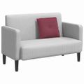 vidaXL Poduška na chrbát Víno červené 50 x 19 x 45 cm látka