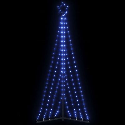 vidaXL LED vianočný stromček 339 LED modré 187 cm