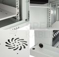 RACK skriňa závesná NEKU TS 19" 6U 350mm, sv. šedá, na samozostavenie