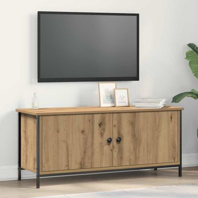 vidaXL TV skrinka Remeselný dub 100 x 35 x 45 cm Kompozitné drevo
