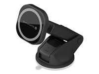 Držiak do auta pre mobilný telefón - prísavný - magnetický - čierny