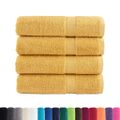 vidaXL Prémiové osušky SOLUND 4 ks zlaté 100x150 cm 600 g/m2