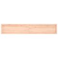 vidaXL Stolová doska 220x40x(2-4) cm neošetrený dubový masív