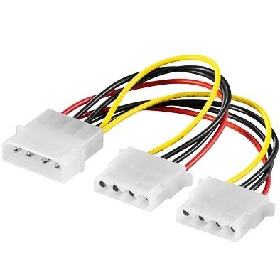 PremiumCord napájací kábel HDD 5,25 ''- 2x5,25''