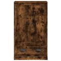 vidaXL Vysoká skrinka dymový dub 60x35,5x103,5 cm kompozitné drevo