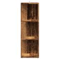 vidaXL Rohová skrinka Old Wood 33x33x100 cm Engineered Wood