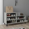 vidaXL Botník betónovo sivý 102x36x60 cm spracované drevo