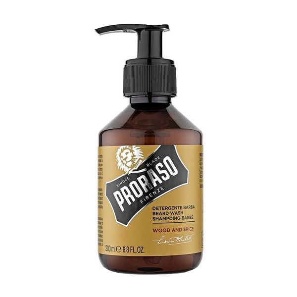Šampón na bradu PRORASO Beard wash Drevo a korenie 200 ml