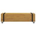 vidaXL TV stolík 110 x 30 x 30 cm Hnedá Husté teakové drevo