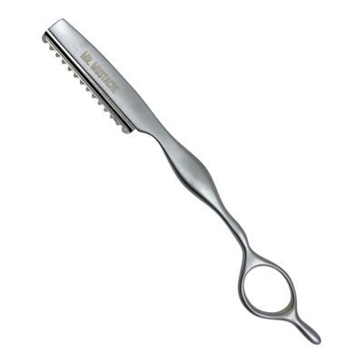 Efilačná britva na zrezávanie vlasov MR. MUSTACHE Styling razor Silver