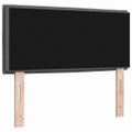 vidaXL LED hlavová doska s LED pásikmi Tmavo šedá 80 cm látka