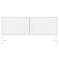 vidaXL TV skrinka biela 105x35x50 cm oceľ