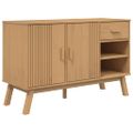 vidaXL Komoda OLDEN, hnedá 114x43x73,5 cm, borovicový masív