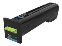 Vysoká výtěžnost - azurová - originální - kazeta s barvivem LCCP, Lexmark Corporate - pro Lexmark CX820de, CX820dtfe, CX825de, CX825dte, CX825dtfe, CX860de, CX860dte, CX860dtfe