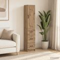 vidaXL Sada skríň 2 ks 33 x 34,5 x 87 cm Kompozitné drevo Dub artisan
