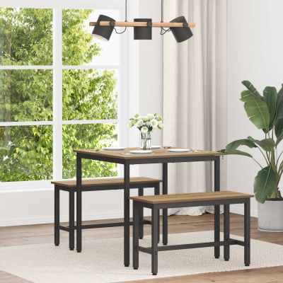 vidaXL Jedálenské stoly 80 x 80 x 75 cm Kompozitné drevo Dub artisan