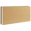 vidaXL Výklenok do sprchy brúsený zlatý 62x32x9 cm nerezová oceľ