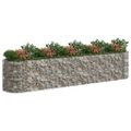 vidaXL Gabiónový vyvýšený záhon pozinkované železo 500x100x100 cm